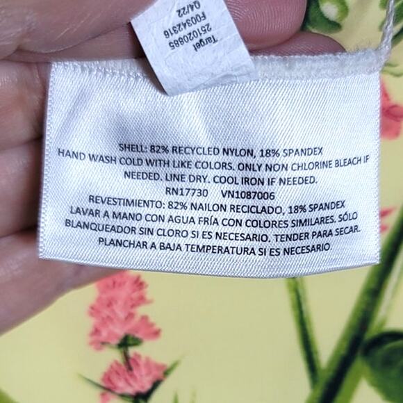 Agua Bendita x Target Peony Botanical Reversible High Waist Cheeky Bikini Bottom - Picture 5 of 9